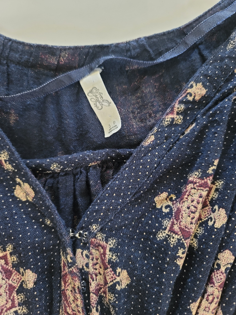 Free People Oasis Maxi Dress Boho V-Neck Short Kimono Sleeve Pockets Festival S - Picture 5 of 10